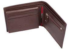 ARCADIO Men's Wallet Black Magic Bifold Plain Brown Leather Wallet for Unique Birthday Anniversary Gift for Men Boy Love Husband Employees Clients