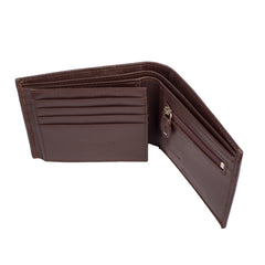 ARCADIO Men's Wallet Crock ‘N’ ROLL Bifold Brown Croc Pattern Leather Wallet for Unique Birthday Anniversary Gift for Men Boy Love Husband Employees Clients