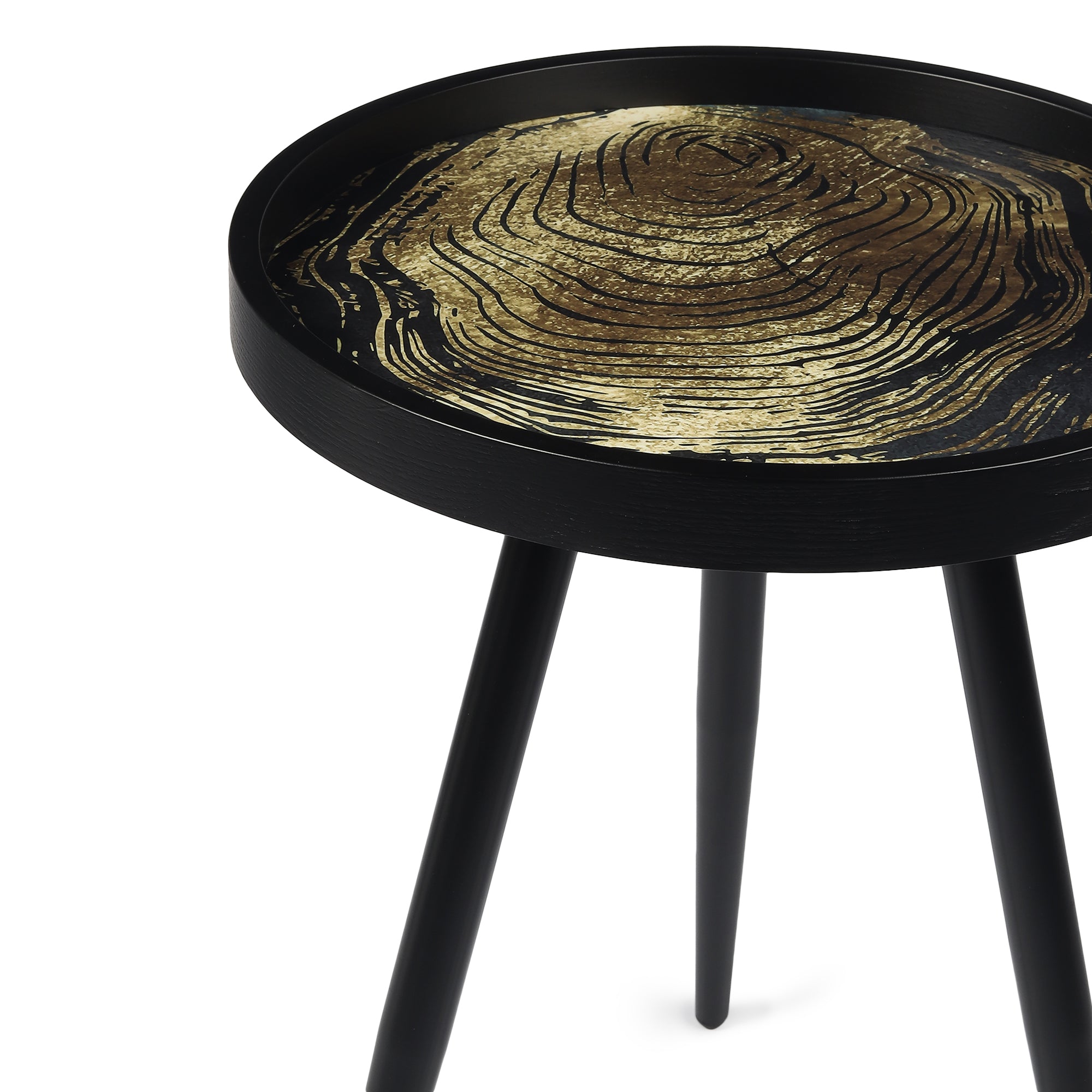 De Maison Decor Oakveil Side Table Set of 2 - Black 