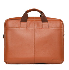 ALL ROUNDER Authentic Italian Leather Laptop Bag/Office Bag/Messenger Bag for Men and Women. Fits Upto 16 inch Laptop.
