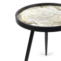 De Maison Decor Oakveil Black Table Large - White Gold