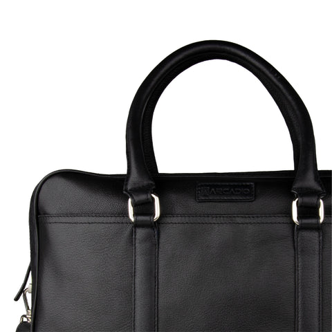 ARCADIO BROOKWILL Authentic Italian Leather Laptop Bag/Office Bag/Messenger Bag for Men and Women
