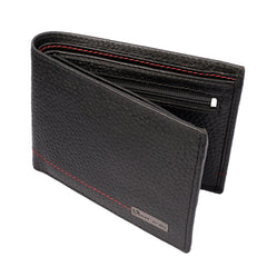 ARCADIO Men's Wallet Black Twice As Nice Bifold Dual Toned Leather Wallet for Unique Birthday Anniversary Gift for Men Boy Love Husband Employees Clients