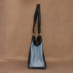 TAN LAD  Serena with Divider -Navy with Piegon with Charcoal