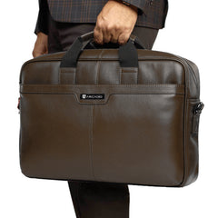 ARCADIO CHARMER Authentic Italian Leather Laptop Bag/Office Bag/Messenger Bag for Men and Women. Fits Upto 16 inch Laptop.