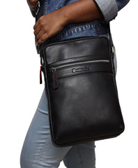 ARCADIO BLACK SPADE Cross Body Leather Sling Bag