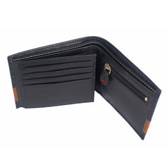 ARCADIO Men's Wallet Navy Double Impact Bifold Dual Toned Leather Wallet for Unique Birthday Anniversary Gift for Men Boy Love Husband Employees Clients