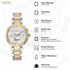 Roamer Dreamline Multifunction Quartz Women's Watch -  600821 48 29 50