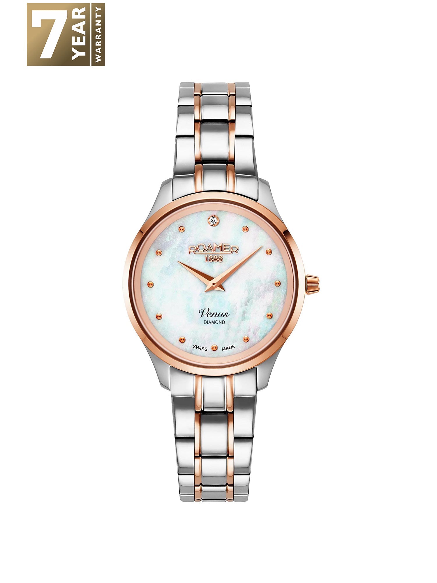 Roamer Venus Diamond Quartz MOP Women's Watch -  601857 49 89 20
