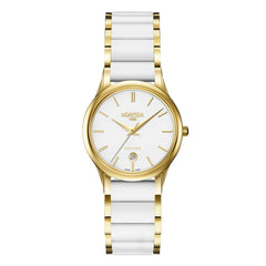 Roamer C-Line Ladies Analog White Round Dial Women's Watch - 657844 48 25 60