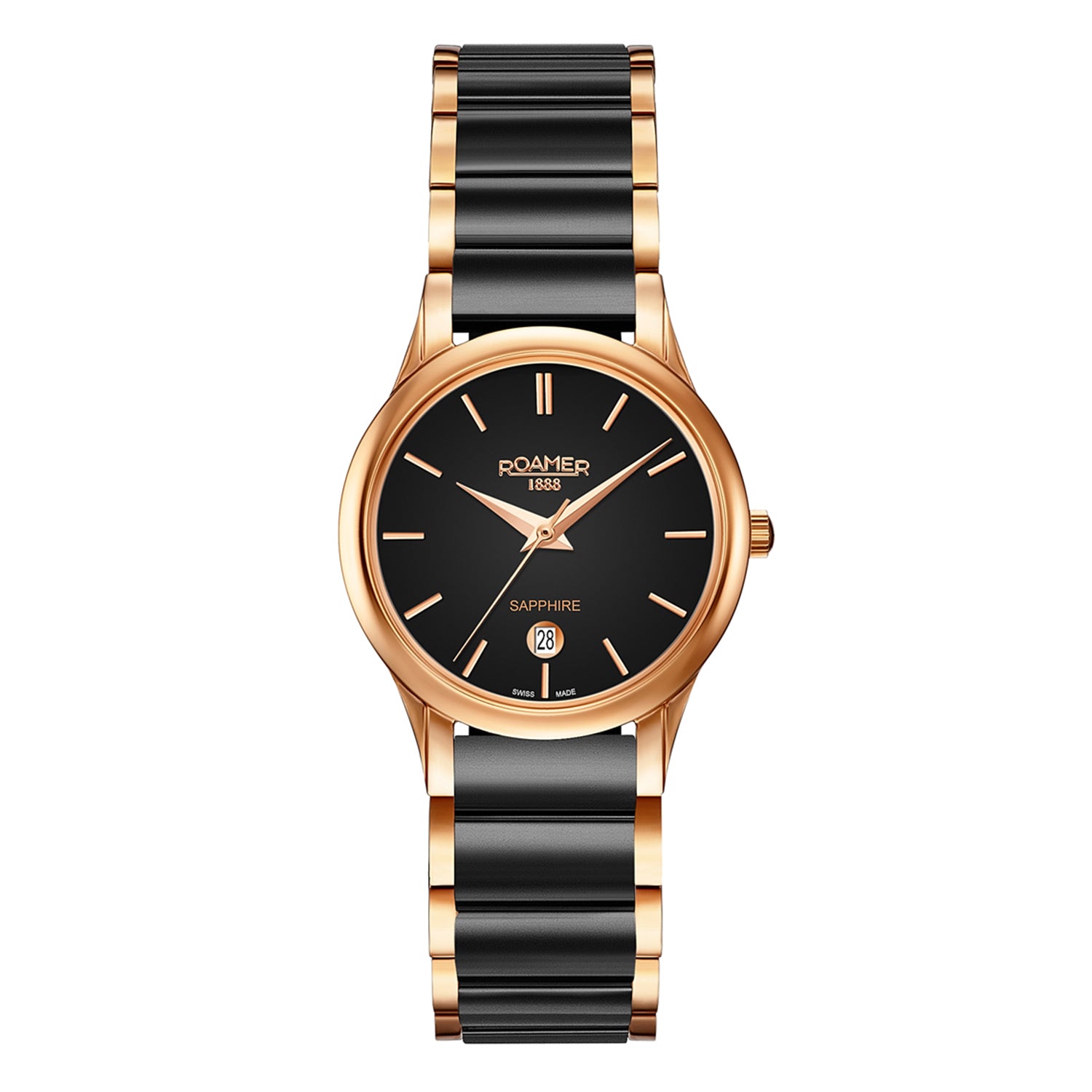 Roamer C-Line Ladies Analog Black Round Dial Women's Watch - 657844 49 55 60