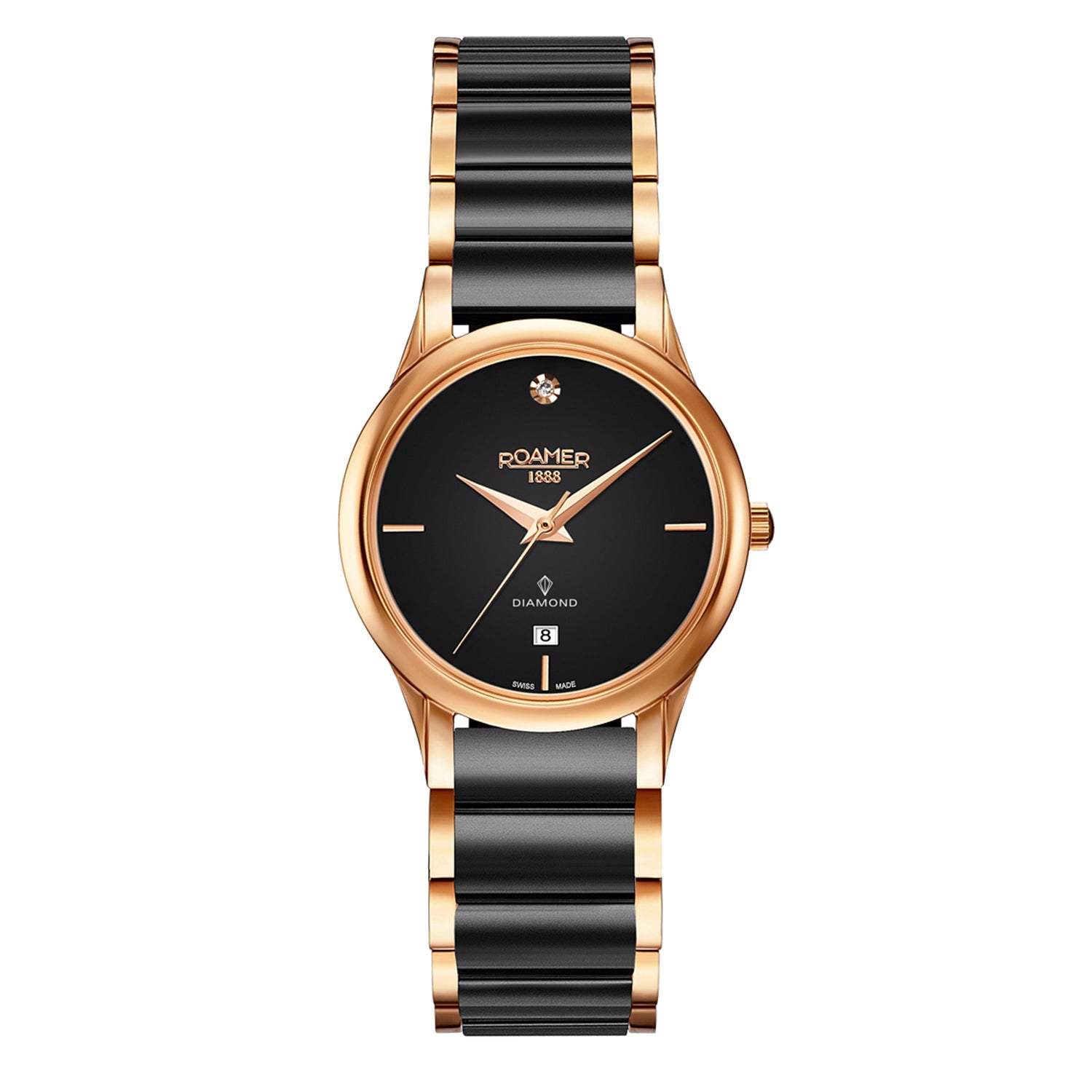 Roamer C-Line Ladies DIA Analog Black Round Dial Women's Watch - 657844 49 59 60