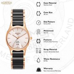 Roamer C-Line Quartz Women's Watch -  658844 49 35 61