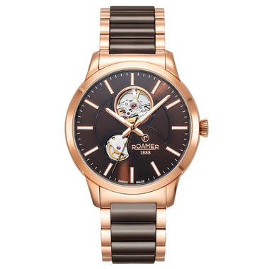 ROAMER C-Line Automatic Brown Round Dial Men's Watch- 672661 49 65 60