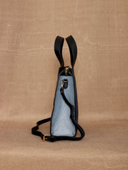 TAN LAD  Little Monica with Sling -Navy with Piegon with Charcoal