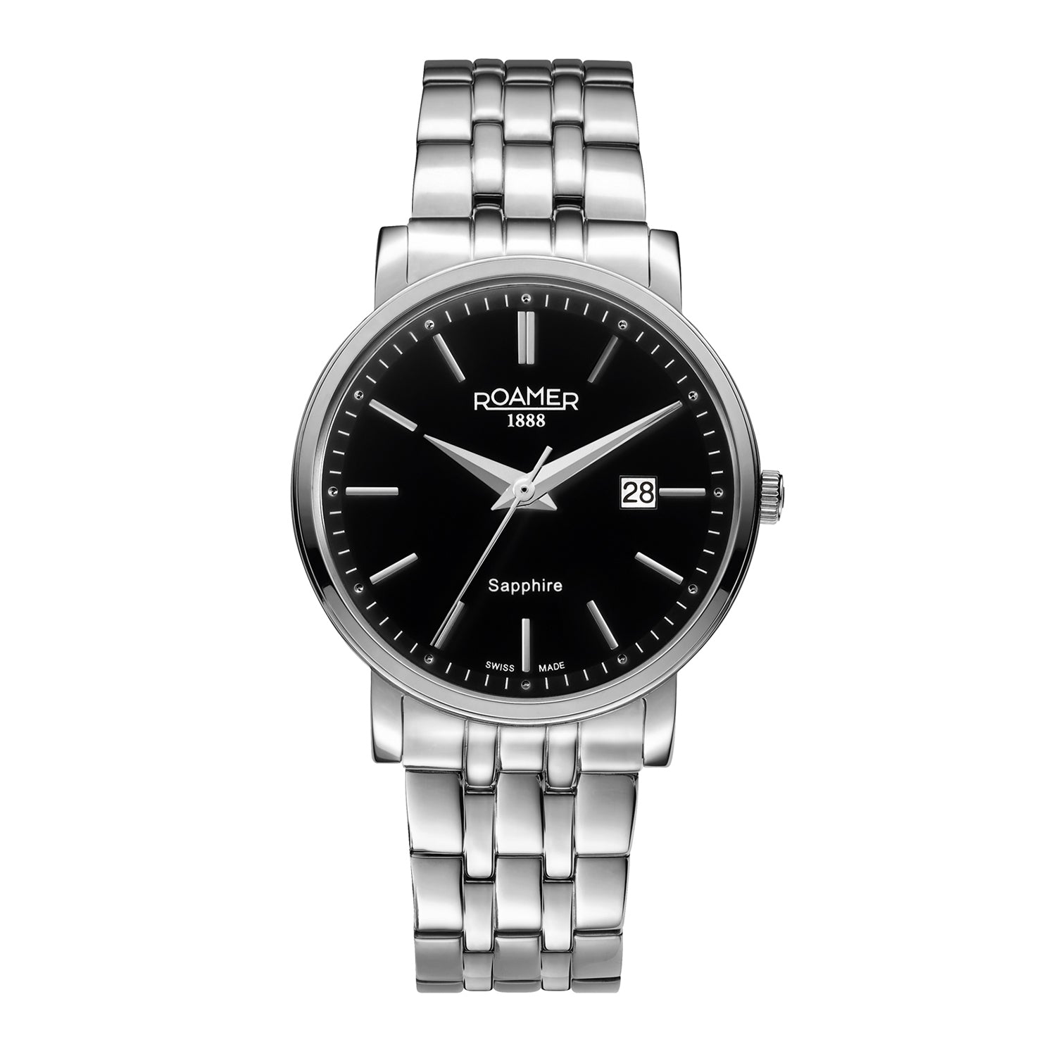 Roamer Classic Line Gents Analog Black Round Dial Men's Watch - 709856 41 55 70