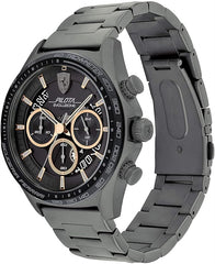 Scuderia Ferrari Pilota Evo Chronograph Black Round Dial Men's Watch - 830824