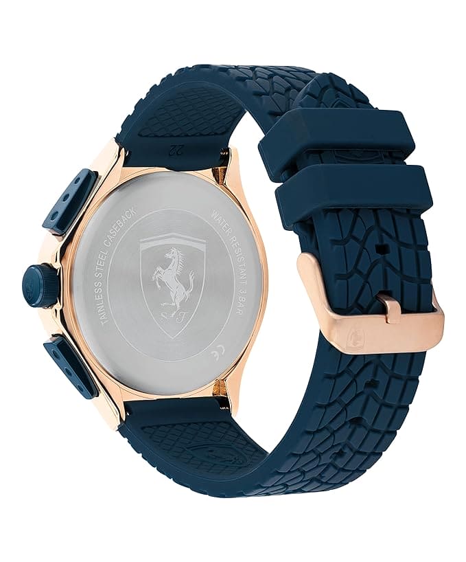 Scuderia Ferrari Race Day Multifunction Blue Round Dial Men's Watch - 830859