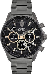 Scuderia Ferrari Pilota Evo Chronograph Black Round Dial Men's Watch - 830824