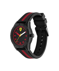 Scuderia Ferrari Red Rev Quartz Black Round Dial Unisex Watch - 860017