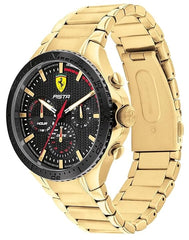 Scuderia Ferrari Pista Multifunction Black Round Dial Men's Watch - 830887