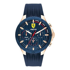Scuderia Ferrari Pista Multifunction Blue Round Dial Men's Watch - 830883