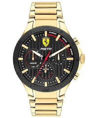 Scuderia Ferrari Pista Multifunction Black Round Dial Men's Watch - 830887