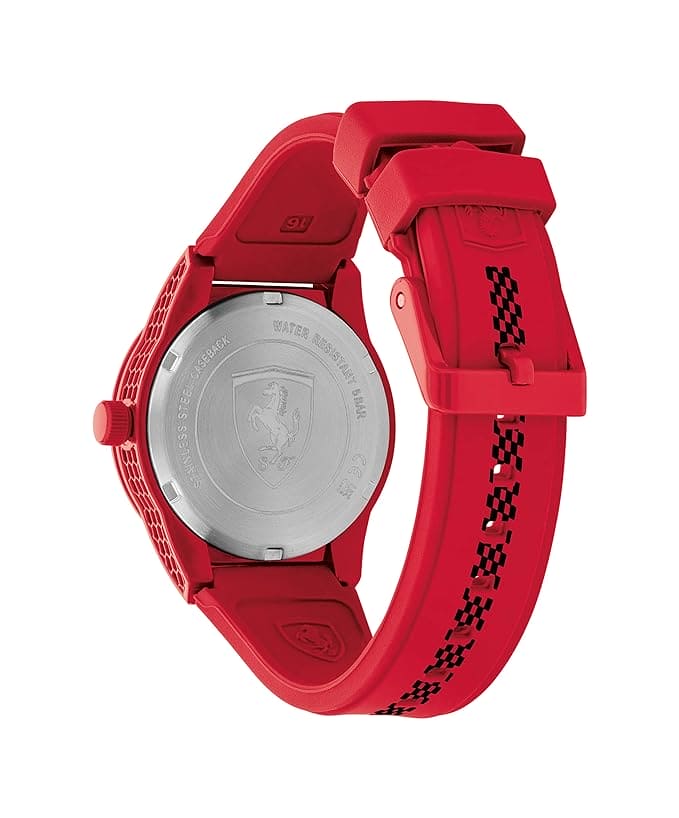Scuderia Ferrari Red Rev Quartz Red Round Dial Unisex Watch - 860018