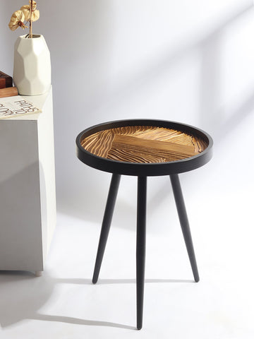 De Maison Decor Dune Round Small Side Table - Brown 