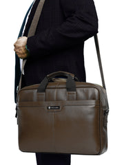 ARCADIO CHARMER Authentic Italian Leather Laptop Bag/Office Bag/Messenger Bag for Men and Women. Fits Upto 16 inch Laptop.