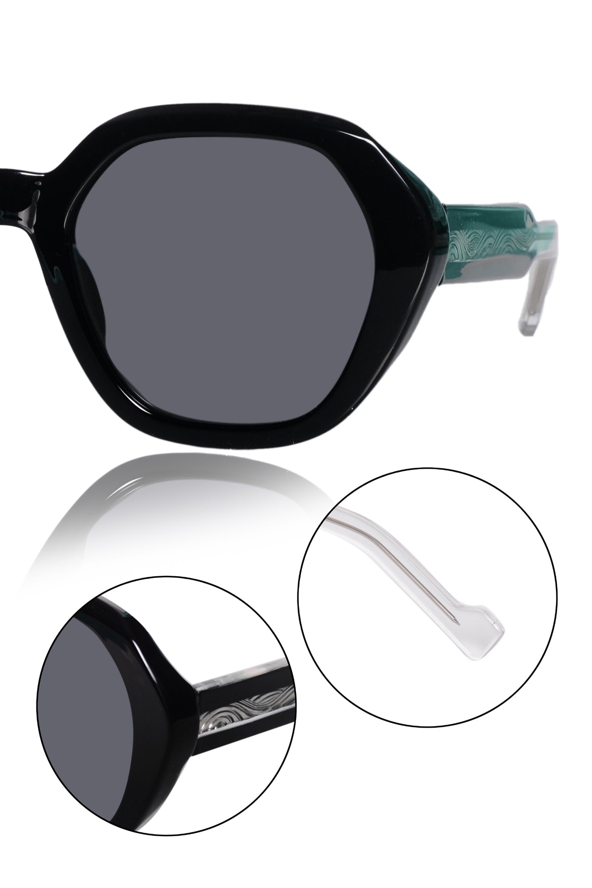 Jodykoes Legacy Cat Eye Square Sunglasses – UV400 Polarized - JK-SG-10821-C1