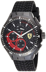 Scuderia Ferrari Race Day Multifunction Black Round Dial Men's Watch - 830860