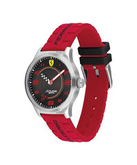 Scuderia Ferrari Pitlane Quartz Black Round Dial Unisex Watch - 860013