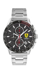 Scuderia Ferrari Pilota Evo Chronograph Grey Round Dial Men's Watch - 830881