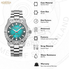 Roamer Deep Sea 200 Quartz Men's Watch -  860833 41 05 70
