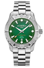 Roamer Deep Sea 200 Analog Green Pattern Round Dial Men's Watch - 860833 41 75 71