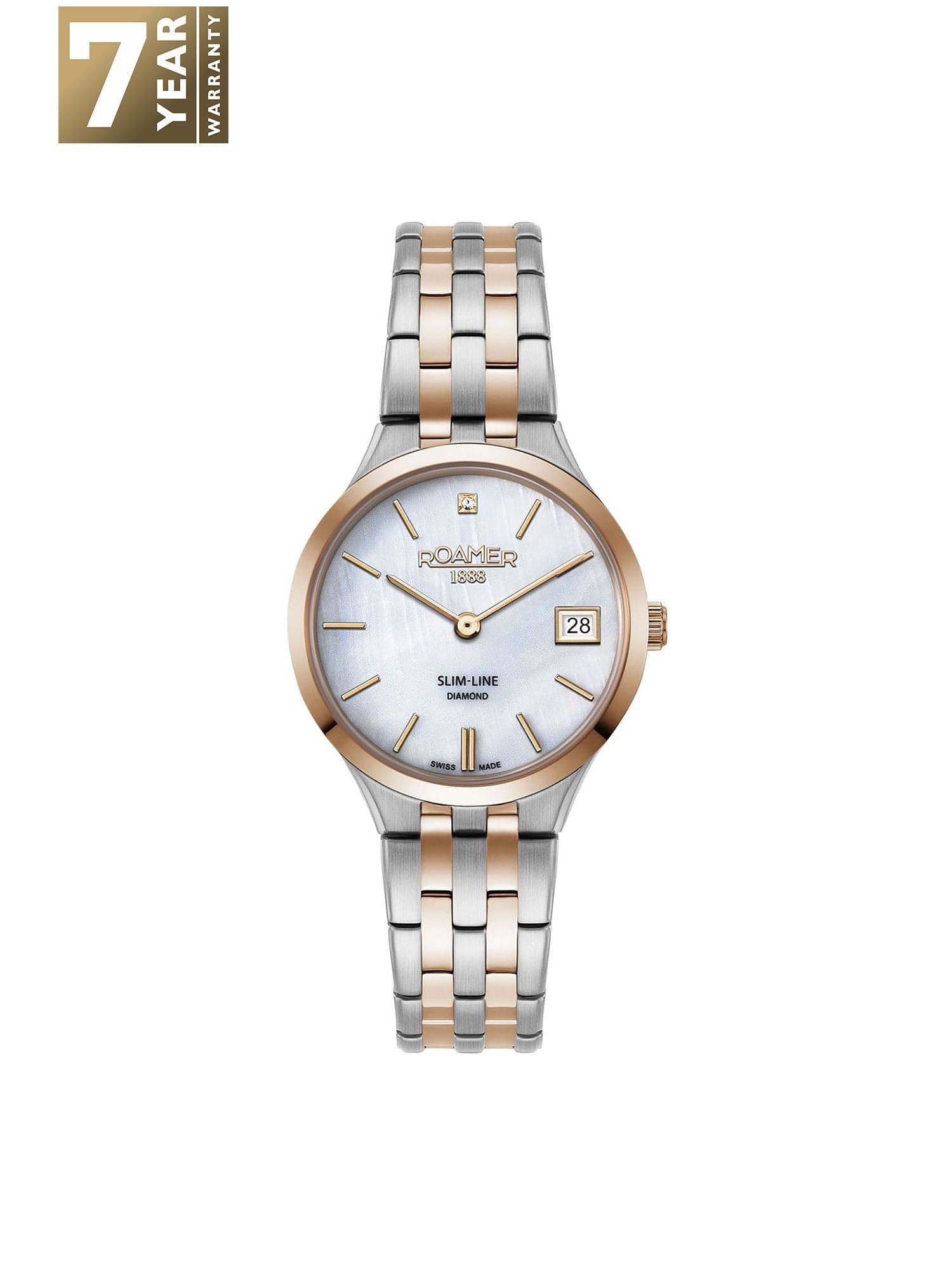 Roamer Slim-Line Quartz MOP Women's Watch -  864857 49 20 50