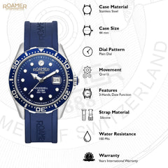 Roamer Rockshell Mark III Scuba Quartz Men's Watch -  867833 41 45 02