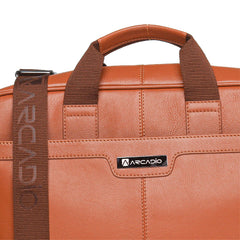 ALL ROUNDER Authentic Italian Leather Laptop Bag/Office Bag/Messenger Bag for Men and Women. Fits Upto 16 inch Laptop.