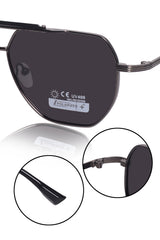 Jodykoes Legacy Metal Square Sunglasses – UV400 Polarized - JK-SG-669835-GRAY