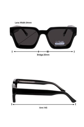 Jodykoes Legacy Square Sunglasses – UV400 Polarized - JK-SG-66510-BLACK