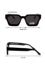 Jodykoes Legacy Square Sunglasses – UV400 Polarized - JK-SG-66510-BLACK