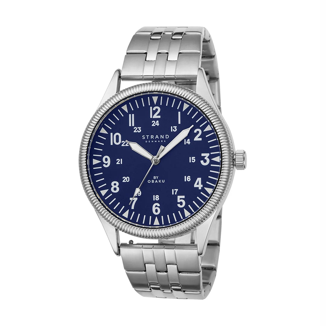 Strand By Obaku Reef Denim Quartz Men's Watch - S724GXCLSC