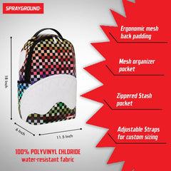 Sprayground Limited Edition Calm Check Colors DLXSV Backpack For Unisex - 910B4824NSZ