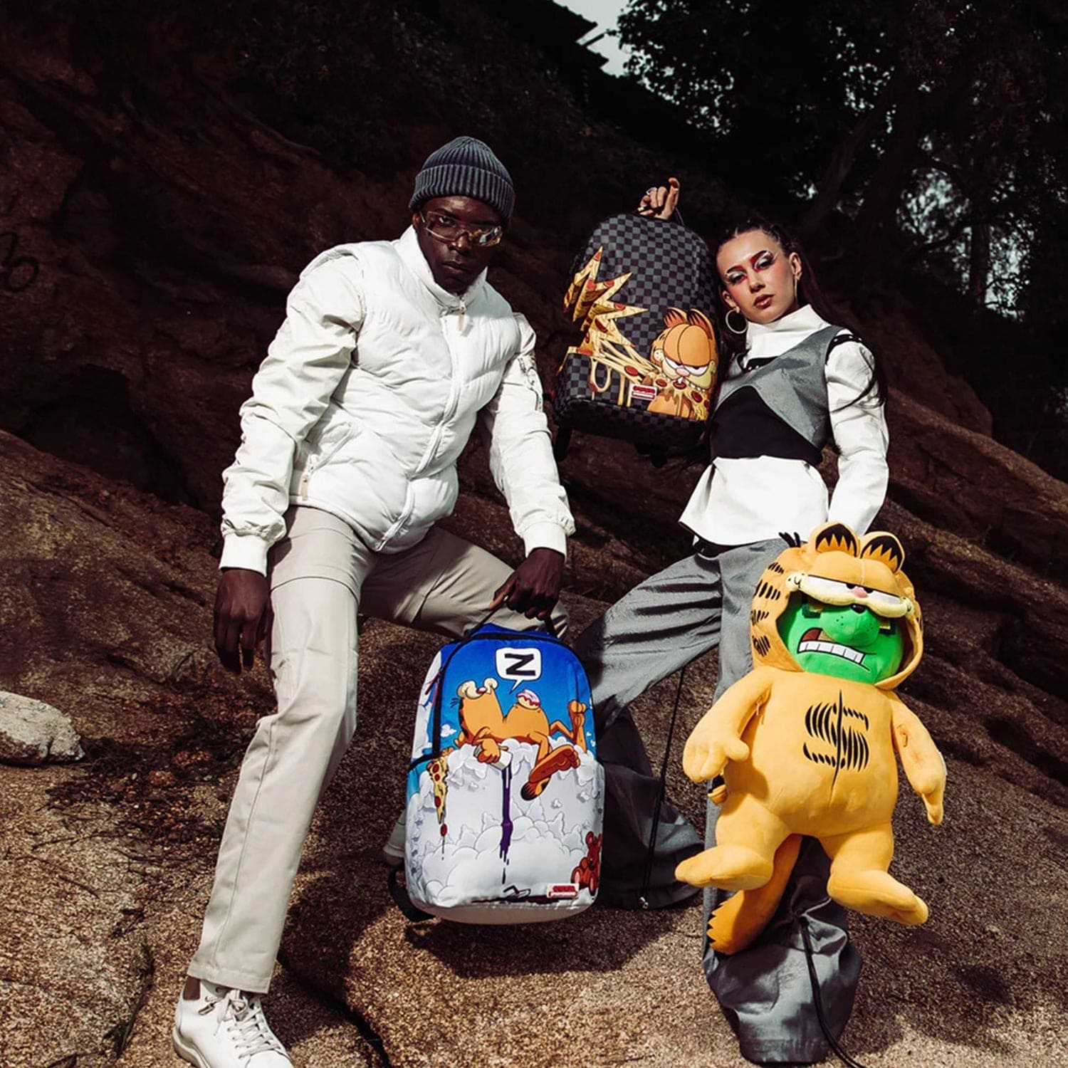 Sprayground Limited Edition Garfield Money Bear Backpack Unisex - 910B4892NSZ