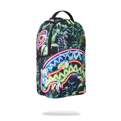 Sprayground Limited Edition Neon Shark Jungle DLXSR Backpack For Women - 910B5141NSZ
