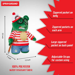 Sprayground Limited Edition Wheres Waldo Money Bear Backpack With Walking Stick For Unisex - 910B5142NSZ