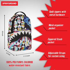 Sprayground Limited Edition Sutton Pattern Vortex DLXSV Backpack For Unisex - 910B5203NSZ