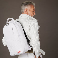 Sprayground Limited Edition White Scribble Backpack For Unisex - 910B5377NSZ