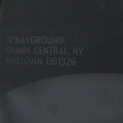 Sprayground Limited Edition Shark Central: 2.0: Black On Black DLXSV Backpack For Unisex - 910B5443NSZ